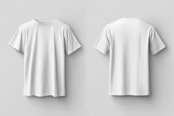 Blank White T-Shirt Mockup.