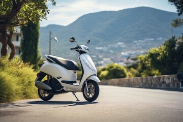 Motorcycle vehicle scooter moped.