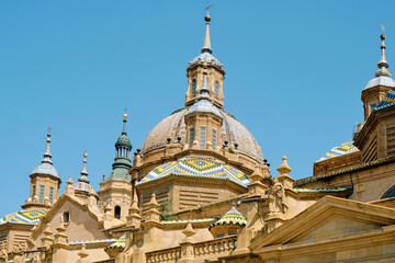 Fototapeta premium dome of Cathedral-Basilica of Our Lady of the Pillar