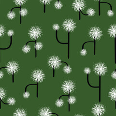 Obraz premium Seamless floral pattern textile vector background