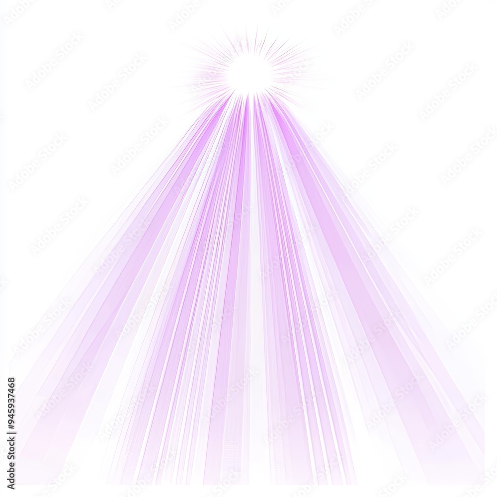 Poster the spotlight of the purple scene isolated on the transparent background. beam of soft purple light 