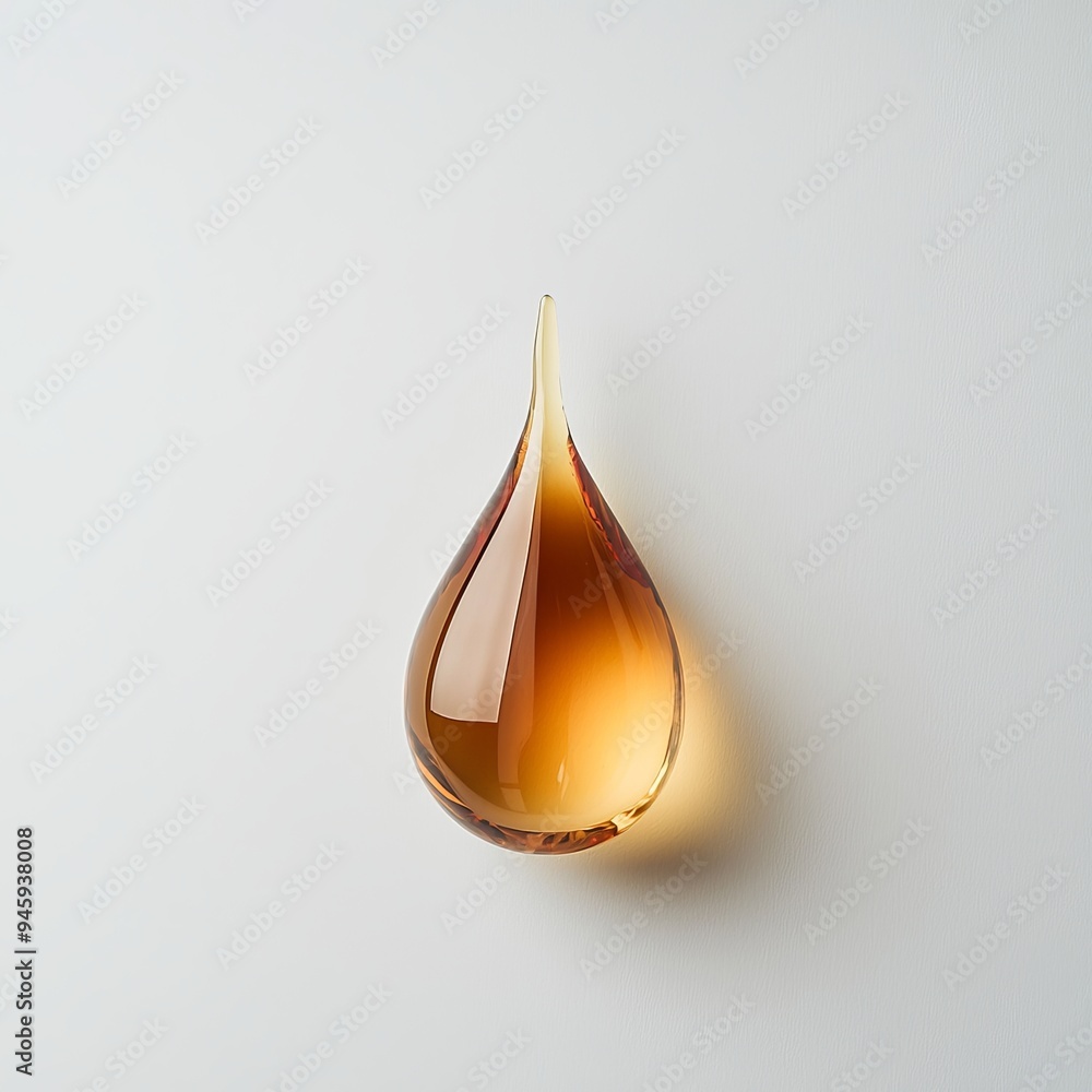 Poster an isolated png image of honey spilled on transparent background.