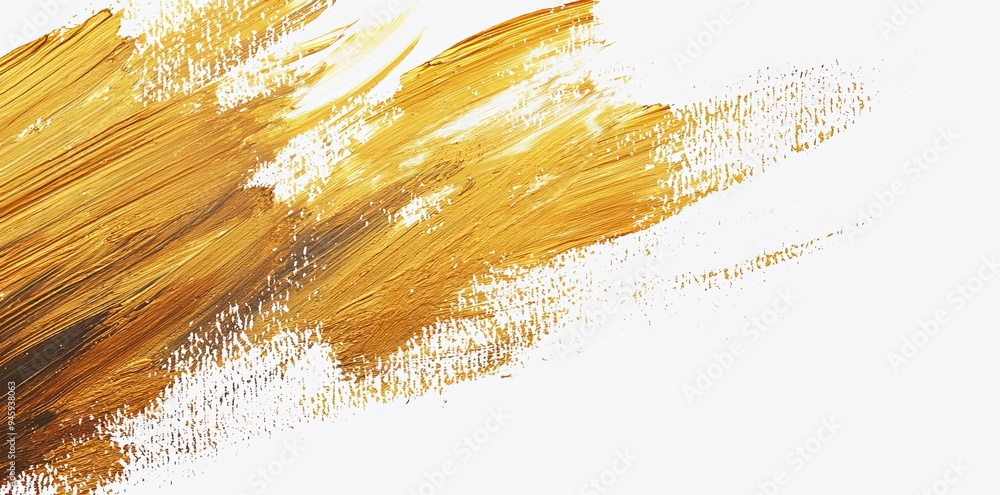 Poster png file with transparent goldbrush strokes and goldbrush splashes.