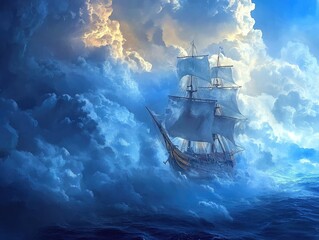 ship in the ocean