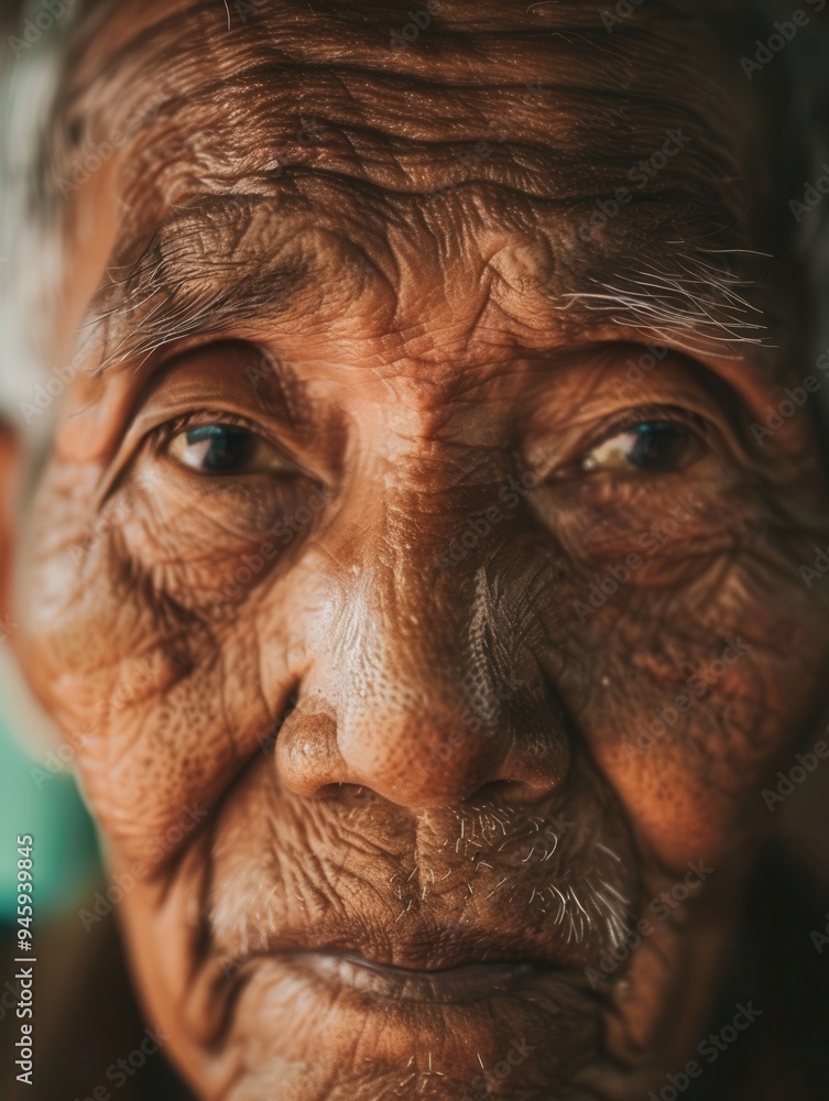 Poster elderly men from various ethnic groups showcase their wisdom and calmness, each expression telling a