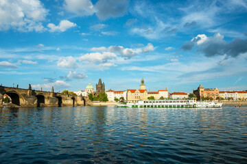 Obraz premium Charles Bridge in Prague in Czechia. Prague, Czech Republic.