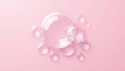 Bubbles of Joy  A Soft Pink Dreamscape