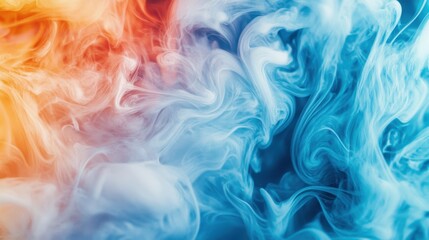 An abstract background features captivating ink swirls blending in vibrant colors. The organic patterns evoke a sense of fluidity and motion, creating a visually stunning display