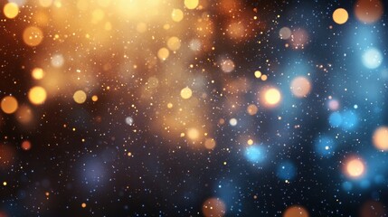 Fototapeta premium An enchanting abstract background featuring soft bokeh lights in shimmering hues, creating a festive and dreamy atmosphere ideal for creative projects.