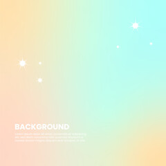 Aesthetic Background Hand Draw With Star Gradient