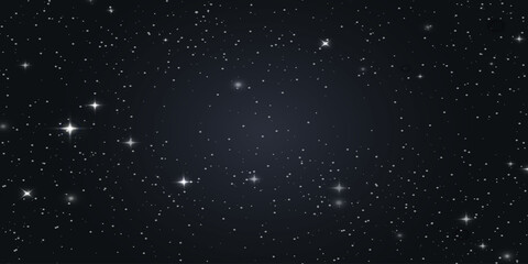 Background of the night starry sky. Space. Vector