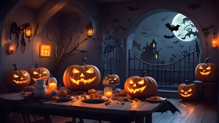 fun and spooky the overall mood would be a mix of spooky and fun perfect for halloween the cartoon.