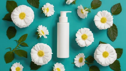 Floral Skincare Arrangement background