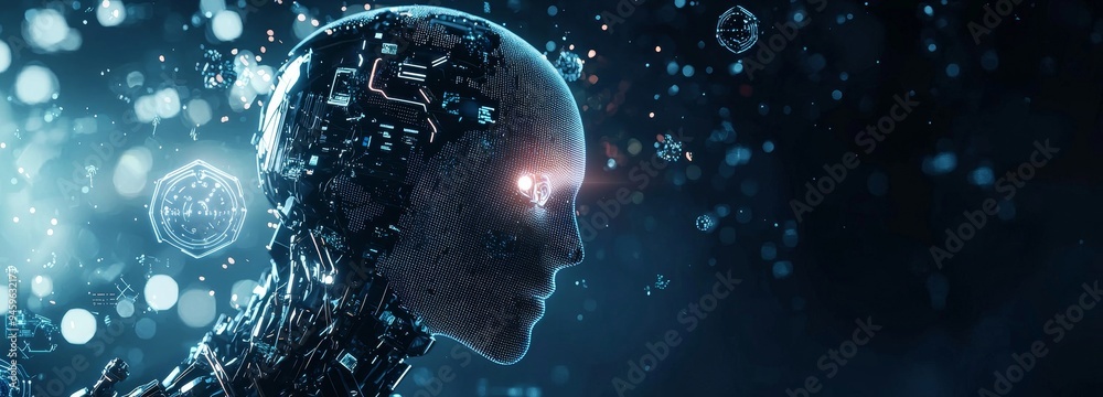 Poster ai, stock technology, machine learning, data exchange, deep learning, industry 4.0, businesses must 