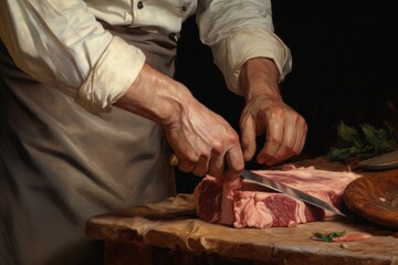 Chef beef adult knife.