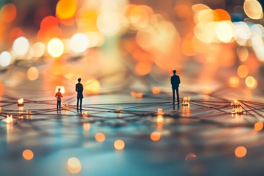 An overview of global business connections. Corporate networking.