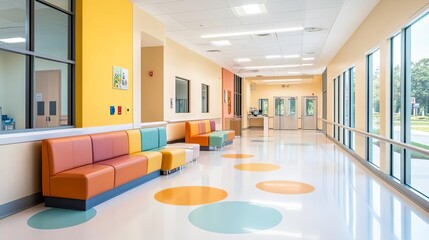 Pediatric healthcare facility with advanced diagnostic and treatment capabilities, child wellness, family-centered care