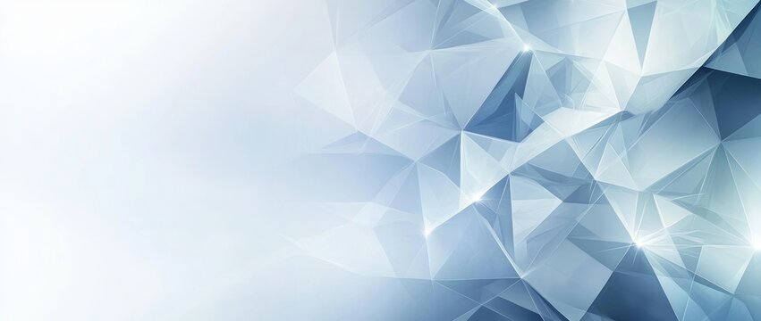 IT company background or stock photo of blue triangles