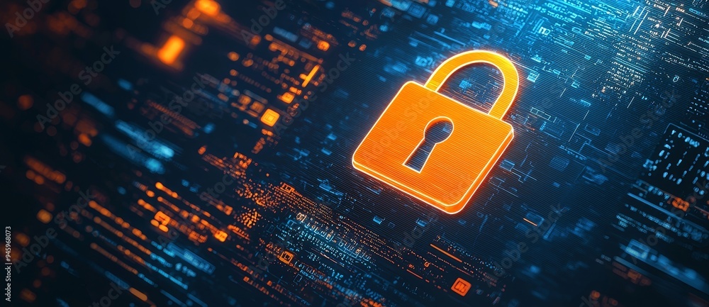 Poster Encrypting information, requiring a login with username and password to access personal information.