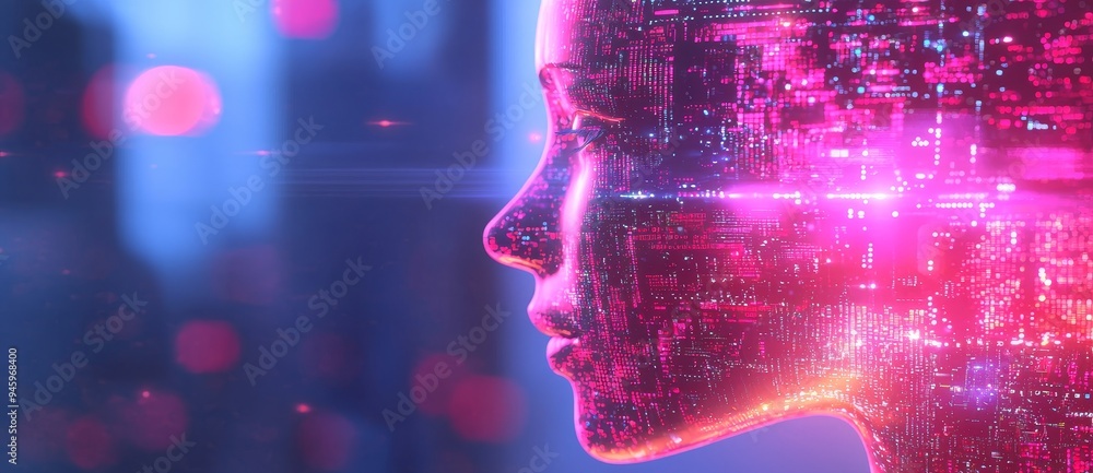 Poster By analyzing automated data and showcasing it through text, businesses use stock and deep learning technology.