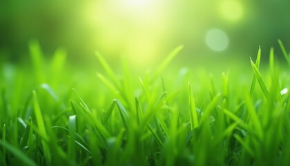 Vibrant green grass a symbol of life and growth
