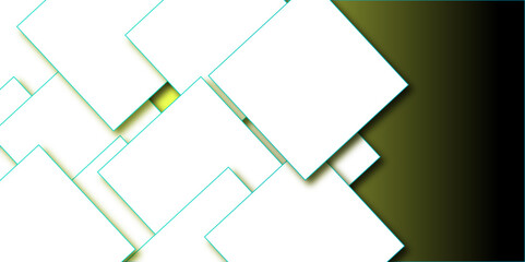 Abstract background with cubes. Modern geometric background. White ceramic brick tile.	