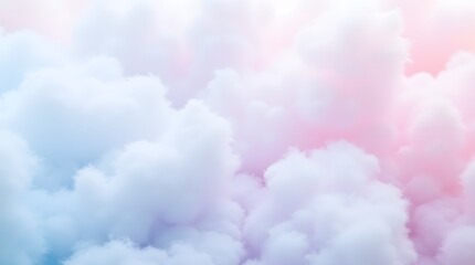 Dreamy Pastel Cotton Candy Texture in Soft Ethereal Colors