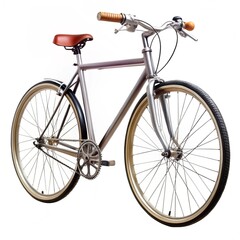 Fototapeta premium bicycle isolated on white background