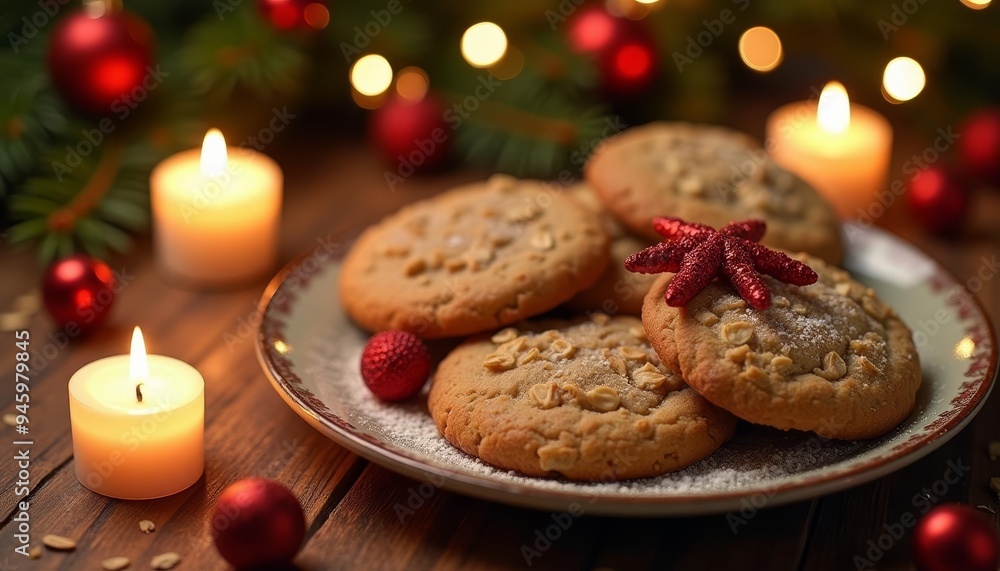 Canvas Prints Cozy Christmas  Warm cookies and festive lights