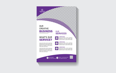 Corporate business flyer design template. a4 flyer template, modern template, modern design, perfect for creative professional business.