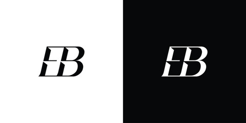 Simple and elegant EB logo design