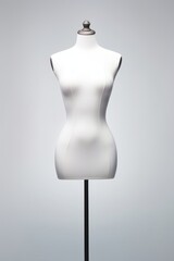 Mannequin torso standing clothing.