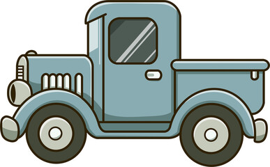 truck isolated on white