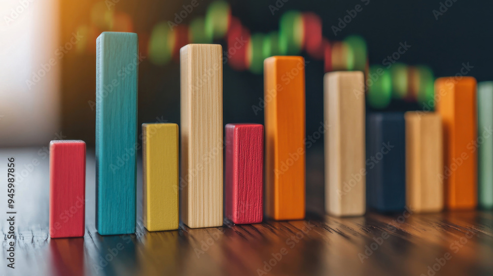 Poster domino effect: create a series of dominoes with financial icons stocks, commodities, currencies that