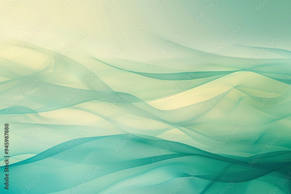 Poster abstract wave patterns against a gradient background with angular variations.