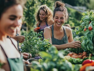 Obraz premium couple in the garden