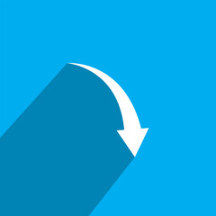 Down arrow vector icon . scroll  vector illustration sign collection. EPS 10/AI