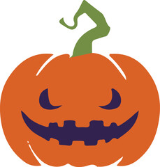 Cute halloween Pumpkin illustration.