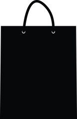 Carry Bag Black, Black bag, paper bag, shopping carry bag