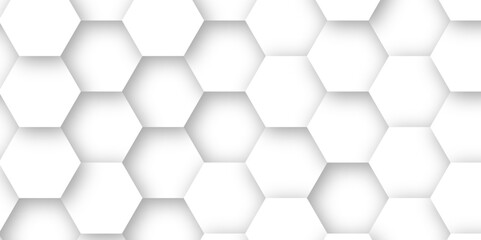 Abstract White 3D Hexagon Grid: A High-Resolution Vector Background for Creative Projects