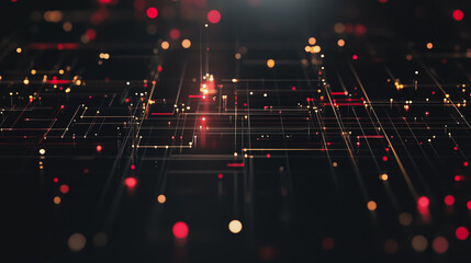 Abstract square business connection of lines from nodes It is connected to endless nodes and represents the innovation of communication in the network.

