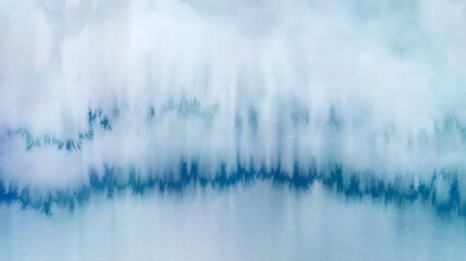 Watercolor Abstract Background with Gradient Blue Tones
