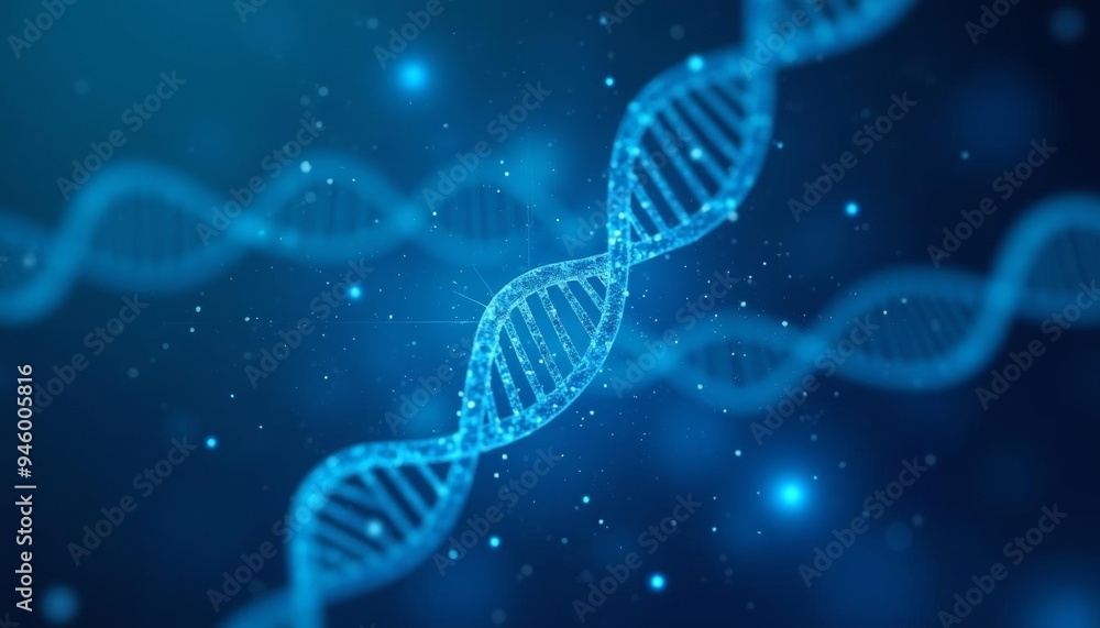 Poster exploring the blueprint of life dna sequence in motion