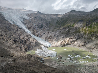 Late summer Alpine scenery in High Tauern national park, Austria.