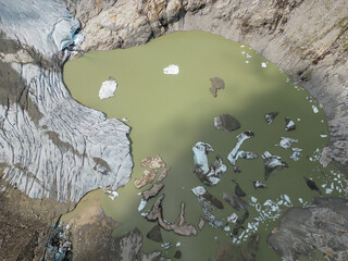 Late summer Alpine scenery in High Tauern national park, Austria.