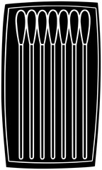 cotton illustration care silhouette health logo hygiene icon medical outline clean iodine equipment wound medicine povidone antiseptic swab hospital shape aid surgical purity for vector graphic