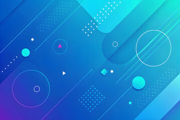 Modern abstract shapes concept design background. Geometric shapes. Abstract gradient colored background.