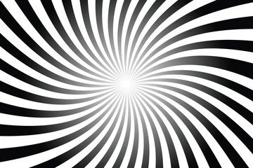 Black and white sunburst background