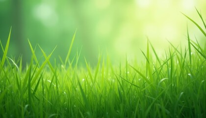 Vibrant green field a symbol of life and growth