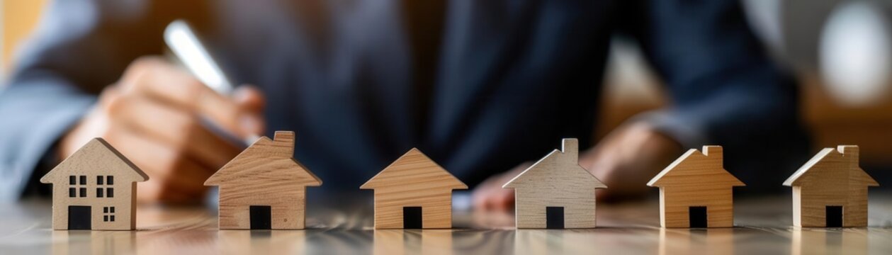 Real estate agent negotiating lease agreements, agent career, rental properties